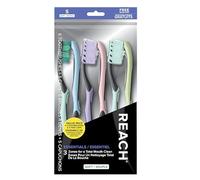 Reach Essentials Toothbrush and Brush Caps, Soft Bristles, 6 Count Value Pack