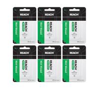 Reach Johnson & Johnson Mint Waxed Dental Floss 200 Yards (Pack of 6)