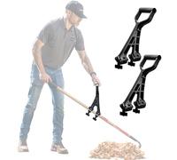 Reach Right 2-Pack Back Saving Attachment, Converts Regular Tool Into Ergonomic Yard Tool, Back Saver Shovel Handle Attachment for Weed Eater, String Trimmer, Shovel, Rake, Gardening Tools