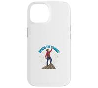 Reach The Summit Mountain Adventure Motivation Design Case for iPhone 14