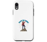 Reach The Summit Mountain Adventure Motivation Design Case for iPhone XR