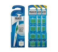 Reach Ultraclean Access Flosser Bundle, Mint, Plaque Remover for Teeth, for Hard to Reach Areas, Oral Care, PFAS-Free, 1 Flosser Starter Kit + 3 Packs Refill Heads