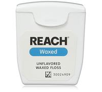 REACH Unflavored Waxed Dental Floss, 55 yds