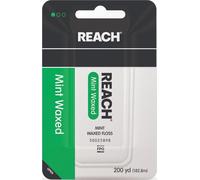 Reach Waxed Dental Floss | Effective Plaque Removal, Extra Wide Cleaning Surface | Shred Resistance & Tension, Slides Smoothly & Easily, PFAS Free | Mint Flavored, 200 Yards, 1 Pack