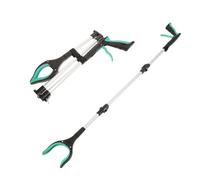 Reacher Grabber Pickup Tool, 33 Inch/109CMLitter Picker Foldable Magnetic Pick Up Tool Helping Hand Leaf Grabber Garden Stick Rubbish Picking with Long Handle Disabled Mobility Rotating Reaching Aids