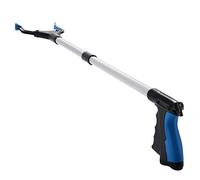 Reacher Grabber Tool, 32" Foldable Grabber Reacher for Elderly, Lightweight Extra Long Handy Trash Claw Grabber, Reaching Assist Tool for Trash Pick Up, Nabber, Litter Picker, Arm Extension (Blue)