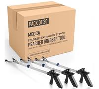 Reacher Grabber Tool - Gripping Device - Lightweight Durable Folding Claw Extends Arm Reach to 32 Inches Ideal Indoor and Outdoor Reaching Mobility Aid and Trash Grabber Picker Upper Tool (Case of 20)