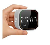 REACHER Pomodoro Timer, Visual Countdown Timer, Flip Control, Side Dial, Custom, Preset, Focus Modes, Digital Display, Magnetic, USB-C, Silent, Vibrate, Low/High Sound, Study, ADHD, Kitchen, Office