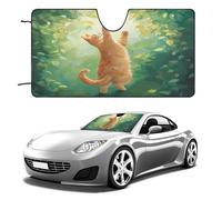 Reaching Cat Wind Sun Shade Foldable Wind Cover Blocks UV Rays Car Interior Accessories