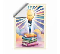 Reaching for Ideas Modern Unframed Wall Art Print A4 (29.7×21cm), Wall Decor for Living Room, Bedroom, Office & Home, Art Gift