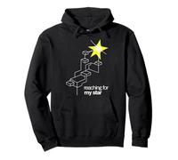 Reaching For My Star Geometric Inspirational Design Pullover Hoodie