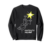 Reaching For My Star Geometric Inspirational Design Sweatshirt