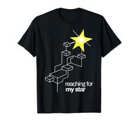 Reaching for My Star Geometric Inspirational Design T-Shirt
