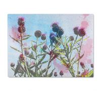 Reaching For The Sky Glass Chopping Board Benjamin Tate Design Natural One Size