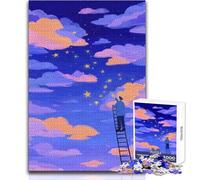 Reaching for The Stars 1000 Piece Teenager Puzzles Logical Fun Educational Activity Unique Gift with Warm Sentiment Size 38x52cm