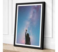 Reaching for the Stars Modern Canvas Wall Art Print 30x20 Inch (76 x 51 cm)