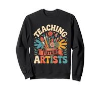 Reaching Future Artists Kids Art Teacher Sweatshirt
