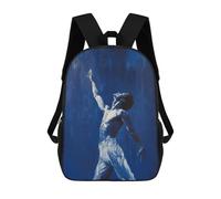 Reaching Higher - Ballet’s Passion And Grace Male Ballet Dancer Painting Children's Backpacks School 3D Printed Bag Bookbag for Kids Travel Rucksacks Boy Girl Book Bags Kids School Bag 17inch