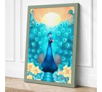 Reaching Toward Light Canvas Wall Art Print 18x12 Inch