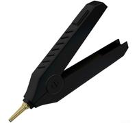 ReachMall 20A Electrical Testing Crocodile Clips Large Kelvin Test Leads Gold Plated Copper Probe For Digital Multimeter Circuit Connection 9.1cm(Black)
