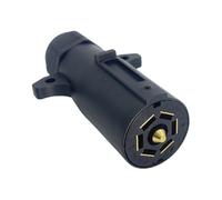 ReachMall 2Pcs 7 Way Round RV Trailer Light Connector, High-Strength Nylon Plug, Install Direct Replacement For Various Rvs And Trailers