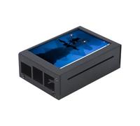 ReachMall 3.5 Inch Touchscreen Display 480x320 60Fps With Cooler Case For Raspberry Pi 5 4 3 Metal Housing Active Fan Kit Gaming Projects