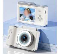 ReachMall 4K Digital Camera, 50MP Autofocus Camera with 2.4" Screen & 8X Zoom, Compact HD Vlogging Camera for Beginners