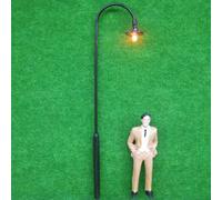 ReachMall 5 Pack Model Railway Warm White Street Lights for O Scale 12V Operation with Wires and Compatible Resistors