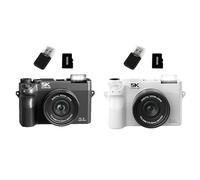 ReachMall 5K Digital Camera, 75MP Dual Lens with 18X Zoom & WiFi, 30FPS Video Recorder with 9 Modes for Streaming