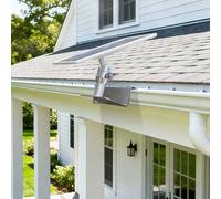 ReachMall Adjustable Gutter Mount for Eufy & Arlo Solar Panels, No Drill Stainless Steel Bracket with Angle Adjustment