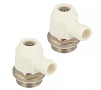 ReachMall Air Vent Bleed Valve, 1/2 Inches Manual Radiator Air Vent Bleed Valve, Vent With Rotatable Drain Outlet