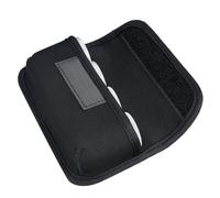 ReachMall Anti X-ray Camera Film Storage Bag, 1680D Nylon Protective Case for 35mm Rolls, Secure Elastic Holder for Travel Photography, Large Black