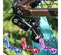 ReachMall Bike Chain Tensioner, Aluminium Alloy Single Speed Converter Guide for 8-12 Speed Bikes with Hanger Dropout, Adjustable Anti-Drop Link