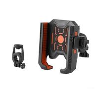 ReachMall Bike Silicone Phone Holder, Quick Install Anti-fall Motorbike Phone Holder, For 4.7-7.2 Inch Smartphones For Mountain/Scooter/Dirt(Orange)