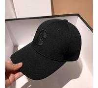 ReachMall Casual Duckbill Cap with C Letter Stylish Hat for Social Events and Outings (Black)