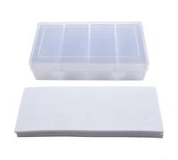 ReachMall Coin Organizer Box with Foam Liner Keep Your Collection Safe and Accessible (White)