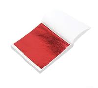 ReachMall Dazzling Decor 100 Sheets of Imitation Gold Silver Foil Paper Leaf for Stunning DIY Art, Cakes, and Party Enhancements (09)