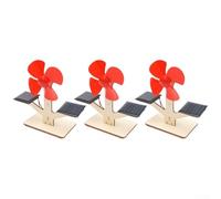 ReachMall Discover Renewable Energy with For Kids' DIY Solar Panel Fan Set Fun Learning Experience in Outdoor Activities (3pcs)