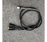 ReachMall E-Bike Torque Motor 1T4 Cable For Bafang M400 G330 G510 M620 With Uart Can Protocol Black Rubber Wire For Ebike Motor Assembly