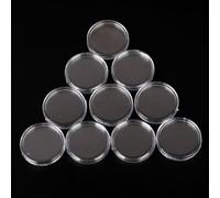 ReachMall Easy to Use Capsule Storage Boxes Pack of 100 Round Coin Holders at 39MM Size