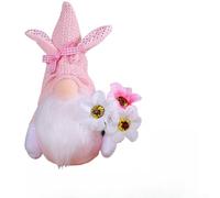 ReachMall Faceless Easter Bunny Plush 23cm Soft Toy Pink(D3-7-G)