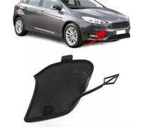 ReachMall Front Bumper Tow Hook Eye Cover, For, Ford Focus MK3 2014-2018, Durable-ABS Black Trailer Cap, Precision Fit Nondestructive Installation