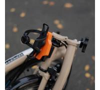 ReachMall Front Mount Water Bottle Holder Adapter For Brompton for dahon Folding Bike, 3D Printed Resin With Multi-Slot Secure Fit, Install For Commuting