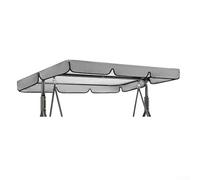 ReachMall Garden Swing for Top Cover, Garden Swing Seat Canopy Cover, Windproof Anti-UV Sun Shade, Patio Replacement Canopy(Gray 195x125x15cm)