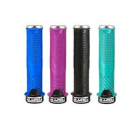 ReachMall Handlebar Grips, Anti-Slip TPR Rubber with Lock-On Aluminium Alloy Clamp for 23mm MTB Road Bike
