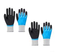 ReachMall Highly Elastic Polyester Work Gloves Waterproof and Insulated for Cold Days (2 pairs)