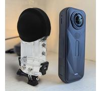 ReachMall Invisible Dive Housing Case for Insta360 X5, 50m Waterproof PC Shell with Bracket, Transparent Underwater Camera Protection