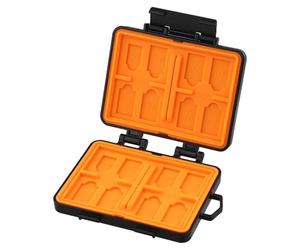 ReachMall Memory Card Case, 24 Slots Storage Box for SD/TF/Nano SIM, Waterproof Shockproof Holder for DJI Insta360 Camera