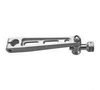 ReachMall Motorcycle Brake Lever CNC Aluminum Silver - Lightweight Handle Bar for Smooth Braking - Compatible with Various Models 14.4cm