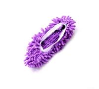ReachMall Non-Slip House Cleaning Slippers for Pet Hair Removal | Ultra-soft chenille fabric, absorbs dust and dirt, no kneeling required, fits most adult feet